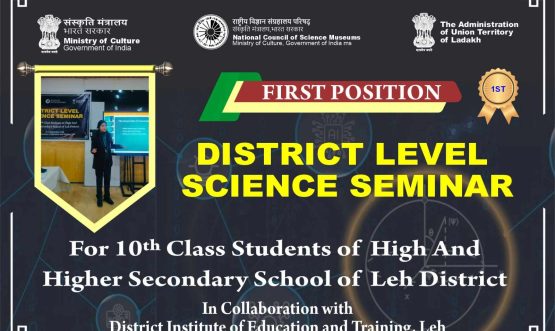 District-Level Science Seminar on “Quantum Age Begins – Potentials and Challenges” Held at DIET, Leh.