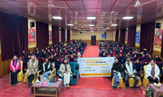 Awareness Programme on Mission Vatsalya Scheme Conducted at Mahabodhi Residential School, Leh.