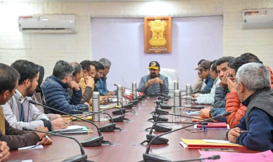 CEC Kargil Chairs High-Level Meeting with Administrative Secretary Rudra Gound, IAS, to Review Key Sectors.