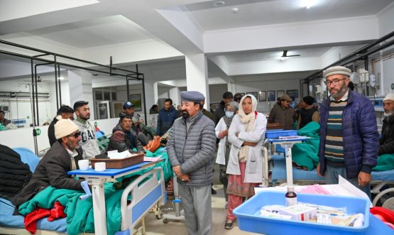 CEC Kargil Makes Surprise Inspection of District Hospital.