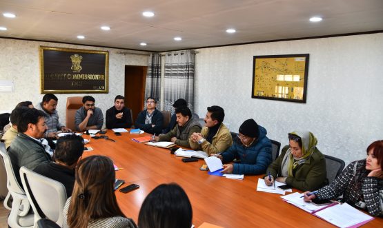 DC Leh Chairs Review Meeting to initiate Mimangs-Si-sJabstogs a campaign for village service.