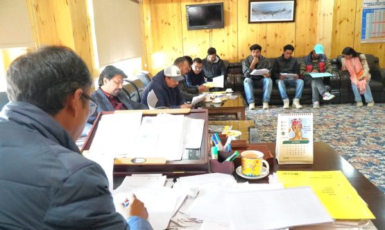 Executive Councillor, Er. Punchok Tashi Chairs Review Meeting on RDD Works.