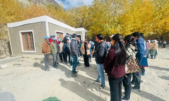 Secretary Shashanka Ala visits Nubra Sub Division to Review Developmental Works.