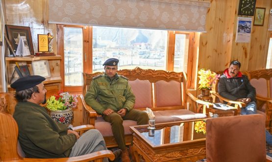 CEC Kargil welcomes newly appointed SSP Kargil, Nitin Yadav.
