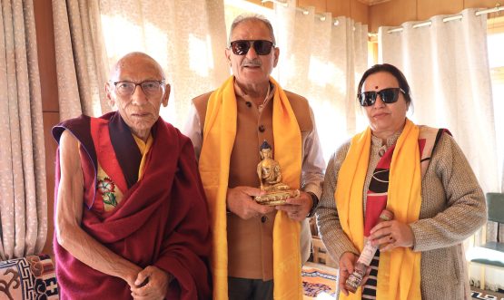 LG Kavinder attends Thiksey Gustor Festival at Thiksey Monastery.