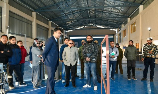 Chief Secretary Dr. Pawan Kotwal visits the newly established Automated Vehicle Inspection and Certification Centre at Phyang, Leh, Ladakh.