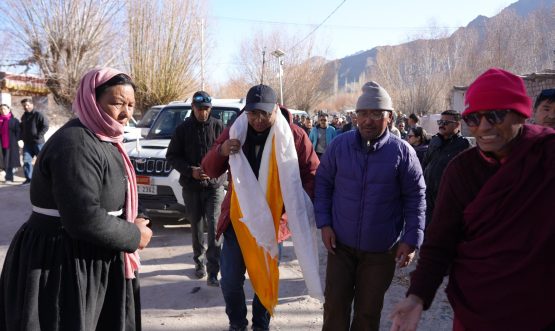 MP Ladakh Haneefa Jan Tours Leh District to Address Public Grievances.