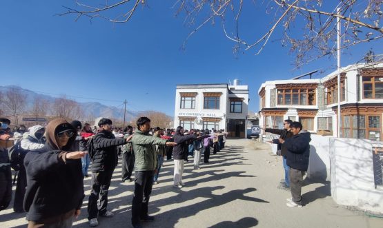 Eliezer Joldan Memorial College, Leh observed Constitution Day with patriotic fervour and active participation of students and staff.