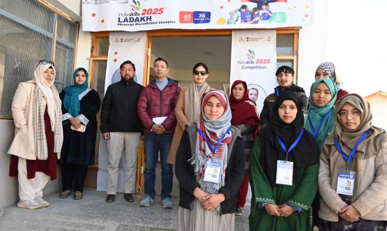 District Level India Skills Competition 2025 for Graphic Designing Technology Held at GDC Kargil.