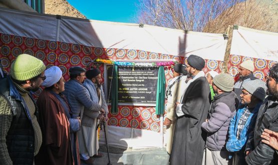 CEC Kargil Lays Foundation Stone of multi crore Development Projects in Sangrah Constituency.