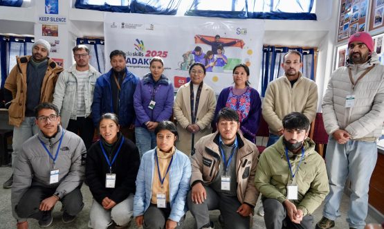 Administrative Secretary visits EJM College Leh to review India Skills 2025 District-Level Competition.