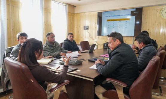 Secretary IT reviews 4G saturation progress across Ladakh.