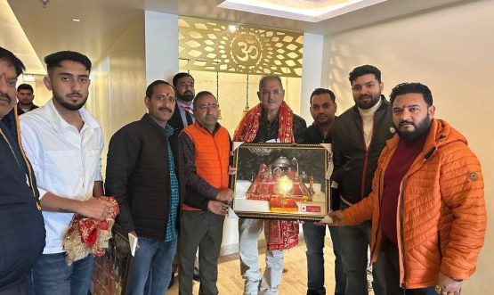 Hotel & Transport Associations of Katra felicitate LG Ladakh Kavinder Gupta.