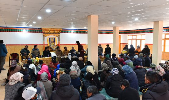 DC Leh Romil Singh Donk interacted with residents of Ibex Colony Leh.