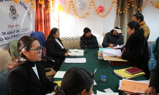 National Legal Services Authority and the directions of the Ladakh Legal Services Authority inaugurated the 4th National Lok Adalat.