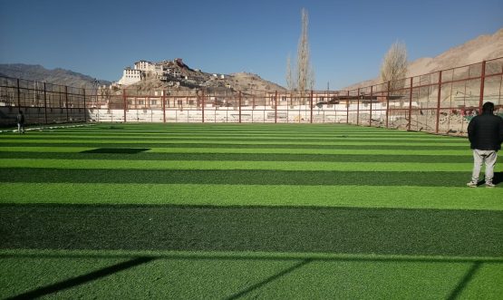 Shri Moses Kunzang reviews Sports Infrastructure Projects in Leh Under SDP Scheme.