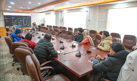 Founder of Arces of Ice calls upon EC Kargil, Dr Jaffer Akhoon Kacho Mohd Feroz.