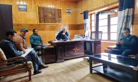 SDM, Khaltse, Holds Meeting with Officers of Sub Division Khaltse.