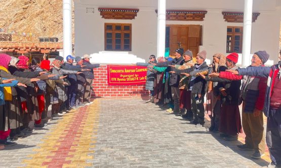 KVK Nyoma Launches 16-Day Swachhata Pakhwada from Tukla Village.