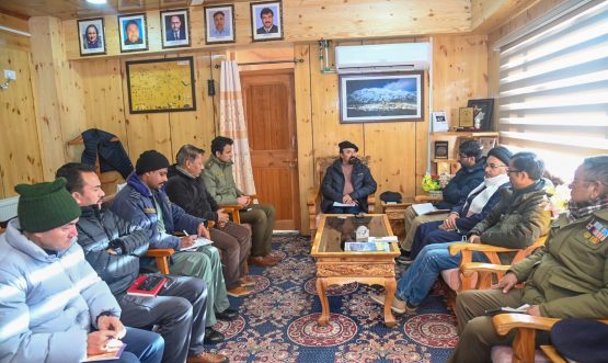 CEC Kargil Chairs Meeting to Finalize Arrangements for AN-32 Winter Courier Service.