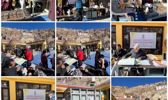 Good Governance Week 2025 under the Theme “Prashasan Gaon Ki Ore” Organised at Khaltse and Skurbuchan Blocks.