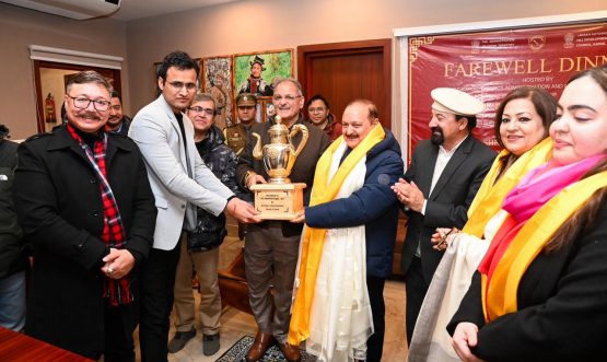 Farewell ceremony organised to honour outgoing Chief Secretary UT Ladakh LG Kavinder hails Dr Kotwal’s exemplary service, administrative acumen.