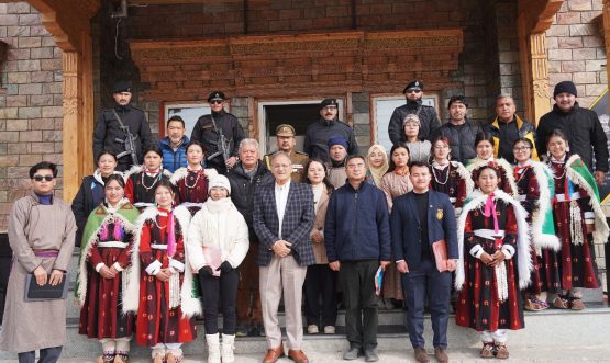 LG Ladakh flags off delegates for National Youth Festival 2026.