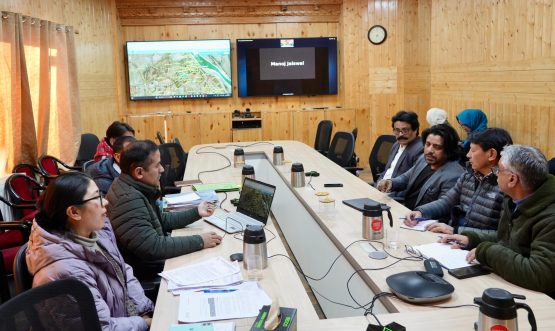 Chief Secretary chairs review meeting on Ladakh Land Records Portal.