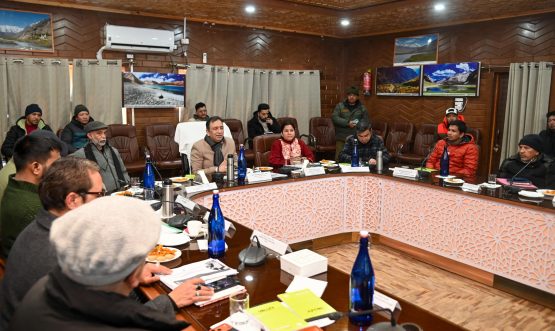 Chief Secretary Ladakh Reviews Developmental Progress and Governance in Kargil. Also, attends opening ceremony of 5th LG Ice Hockey Tournament.
