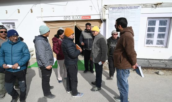 Surprise Inspection of Government Offices in Zanskar.