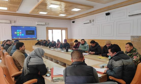 SDM Khaltse Holds Preparatory Meeting for 77th Republic Day Celebrations.