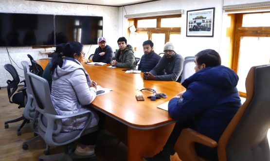 Review Meeting on Saturation of AB PM-JAY and Aadhaar Held at DC Office, Leh.