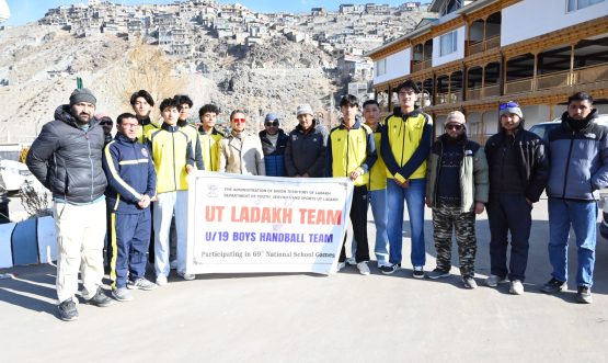 ADC Kargil flags-off Boys Handball team for 69th National School Games.