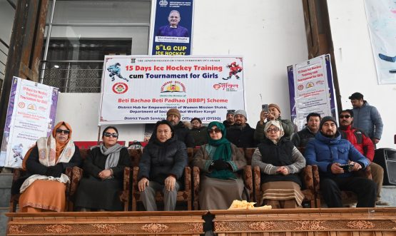 EC Kacho Feroz Inaugurates 15-Day Ice Hockey Training-cum-Tournament for Girls in Kargil.