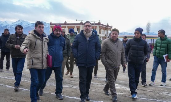 The Chief Secretary, UT-Ladakh, Shri Ashish Kundra, today visited the Polo Ground, Leh, to review and inspect the preparations being made for the forthcoming Republic Day celebrations.