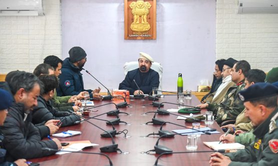 CEC Kargil Dr. Mohd Jaffer Akhoon Reviews Winter Preparedness in Light of current Meteorological Advisory.