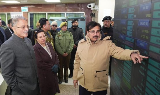 LG Kavinder reviews functioning of NHPC Nimoo Bazgo Power Project at Alchi.