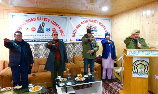ADC Kargil Attends Road Safety Awareness Programme at JPC Minji.