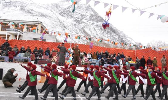 77th Republic Day Celebrated at SDM Office Complex, Diskit, Nubra.