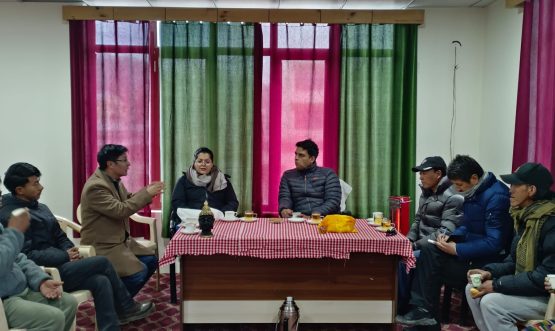 Administrative Secretary, Cooperative visits Tibetan Consumer Coperaive Society Leh and Dairy Cooperative Society, Chuchot Yokma Village.
