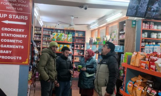 Checking Squad Inspects Kargil Markets, Ensures Compliance with Norms.