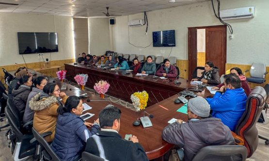 Shri A.G.Zargar, JKAS, chaired a meeting on 04.02.2026 in the Conference Hall, ACD Office, Leh, to review the preparation of the Annual Programme Implementation Plan (APIP).