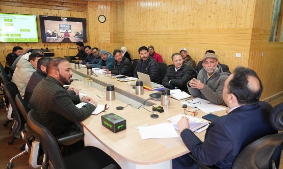 Chief Secretary reviews PHE and I&FC department progress in Ladakh.