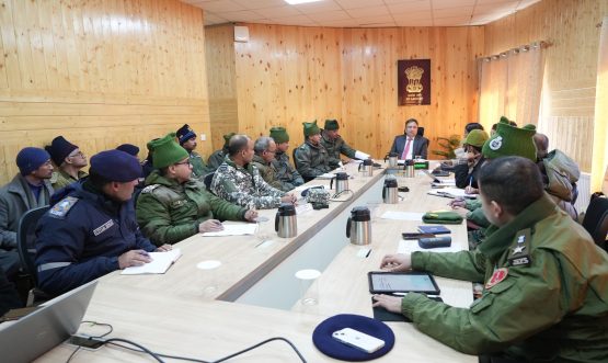 Chief Secretary Ladakh chairs LDMA meeting to review Disaster Preparedness and Mitigation Measures.