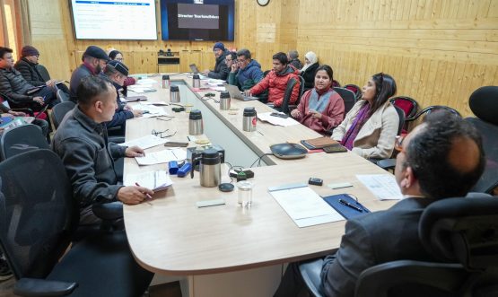 Chief Secretary reviews implementation of flagship schemes across UT Ladakh.