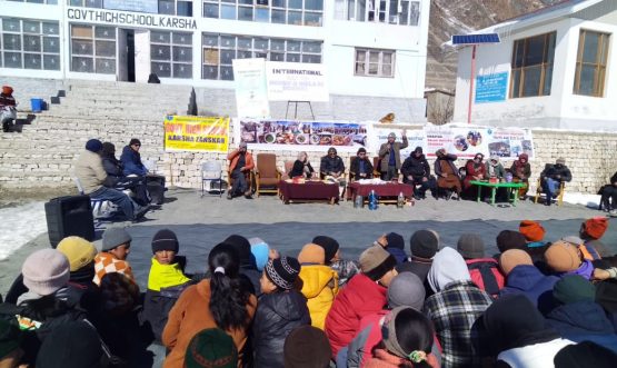 ICDS & Education Department Zanskar Celebrate International Day of Women and Girls in Science at GHS Karsha.