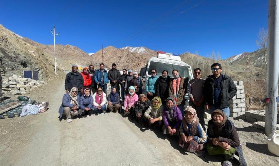 BMO Khaltse Organises Mobile Medical Unit (MMU) Camp at Village Ang.