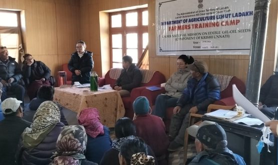 Farmers in Sakti Village Trained on Oil seed cultivation.