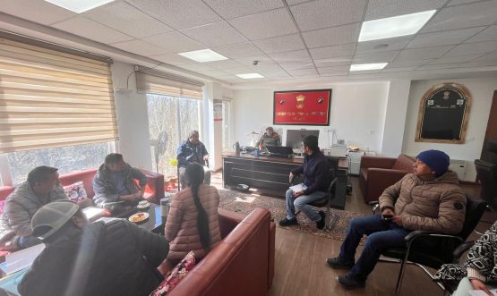 The Chief Electoral Officer, Ladakh, held a meeting today with the District Election Officers/Deputy Commissioners of Leh and Kargil.
