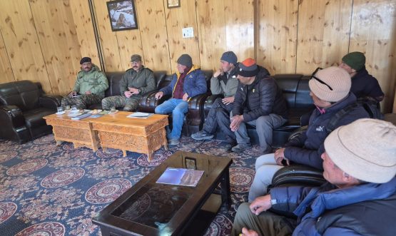 EC Kacho Feroz Chairs Meeting to Resolve Public Concerns Over Shargole–Kanoor Road Widening Project.